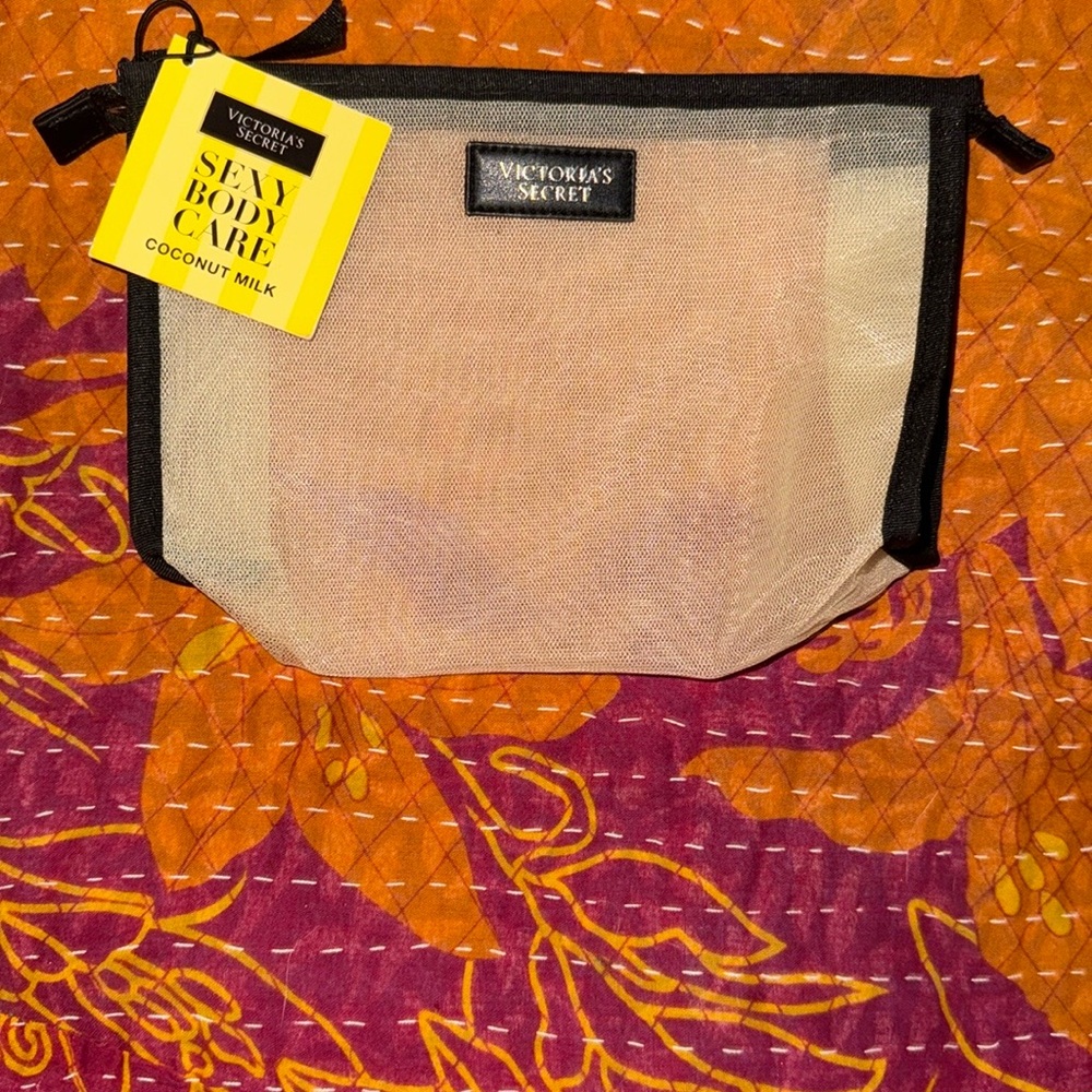 Victoria's Secret Black and Cream Women's Bag